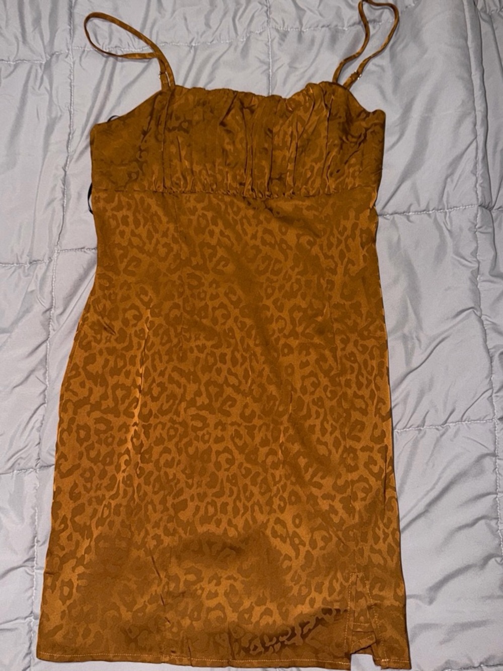 Forever 21 Rust Animal Print Mini Dress